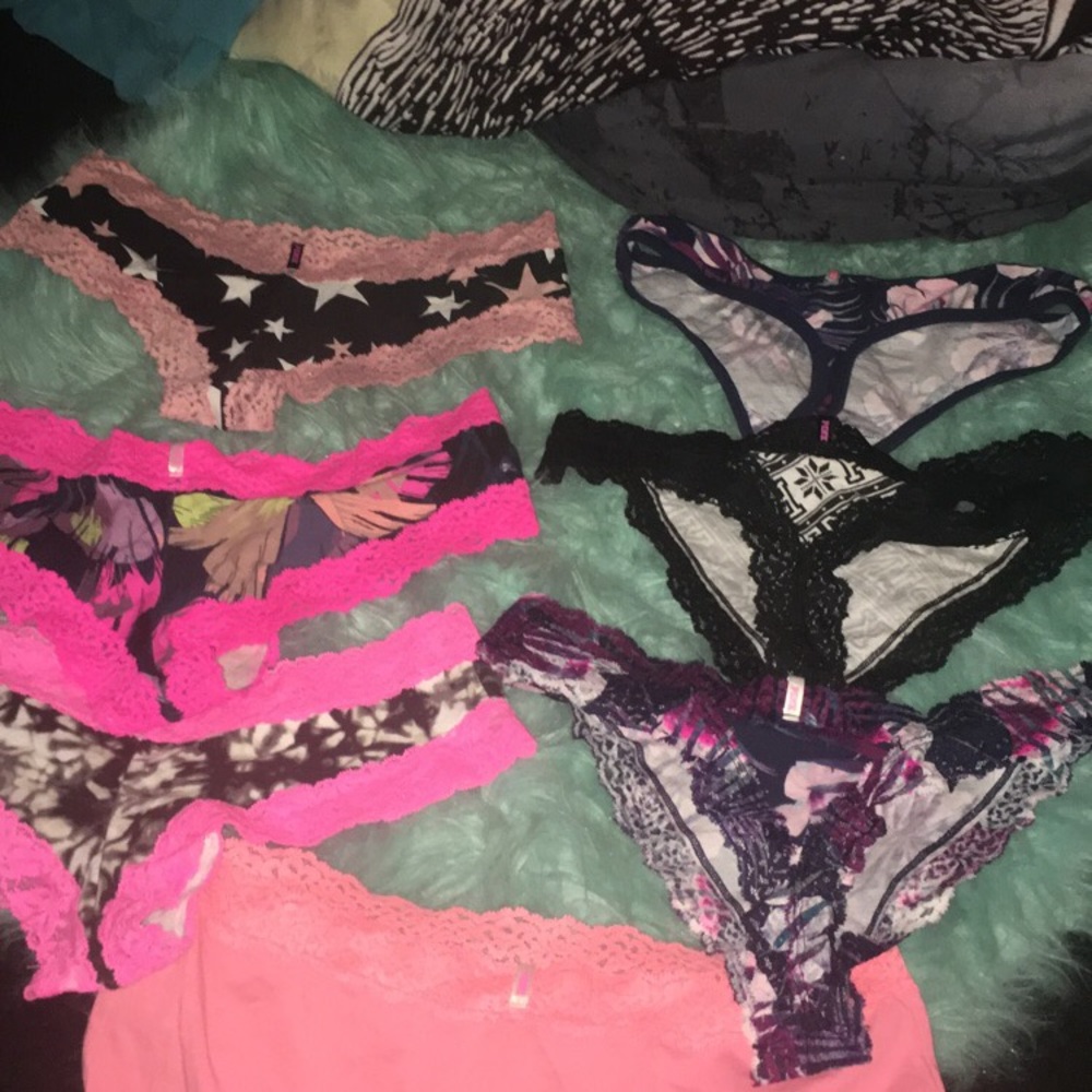 PINK cheekies, thongs, and boyshort panties